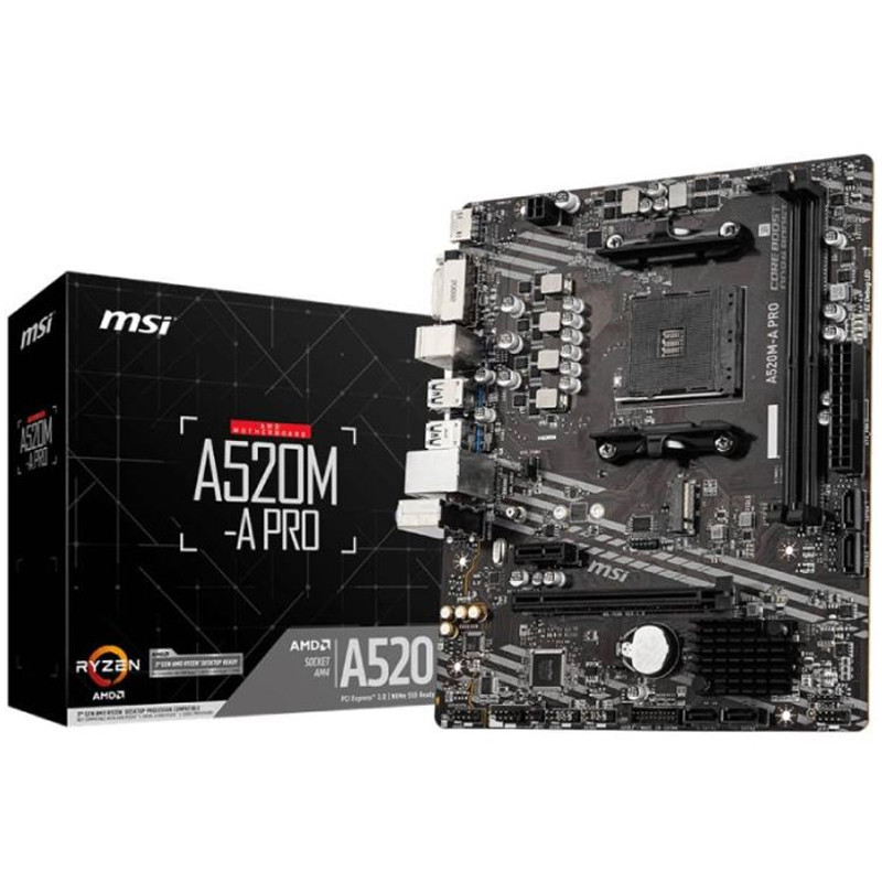 Carte Mère MSI A520M-A PRO DDR4 AM4 En Tunisie