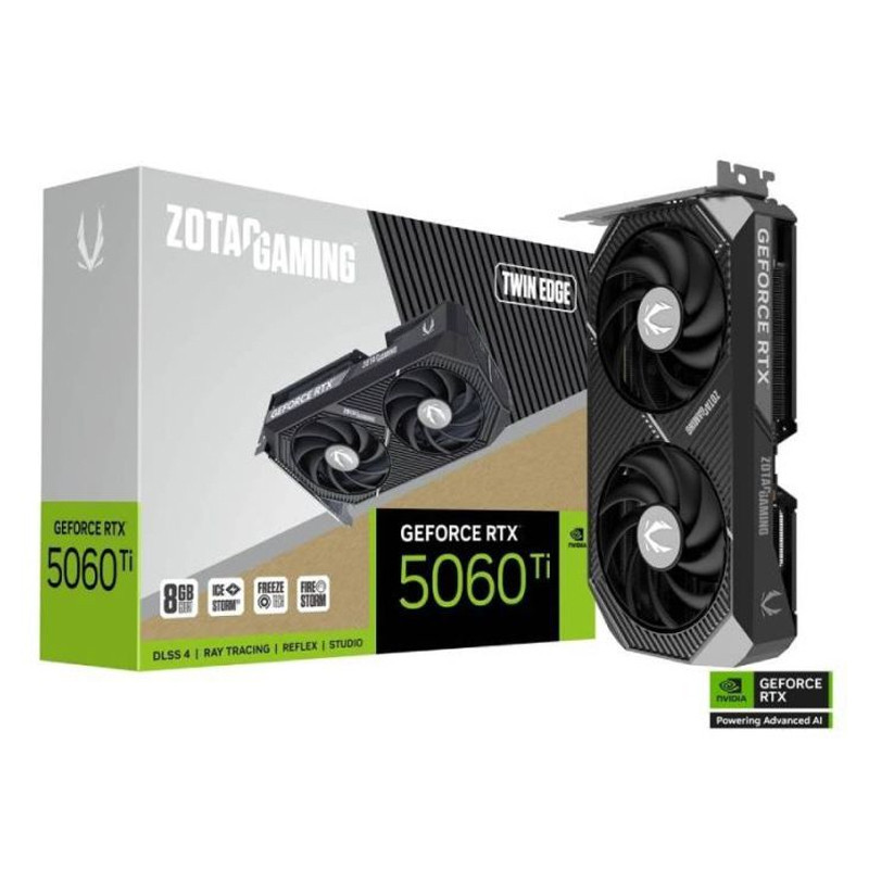 Carte Graphique Gaming Zotac GeForce RTX 5060 Ti 8Go GDDR7 Twin Edge En Tunisie
