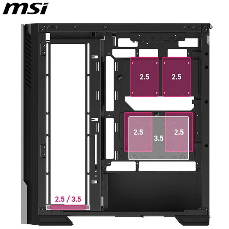 Boitier Gaming MSI MPG Velox 300R Airflow PZ Moyen Tour Noir en Tunisie