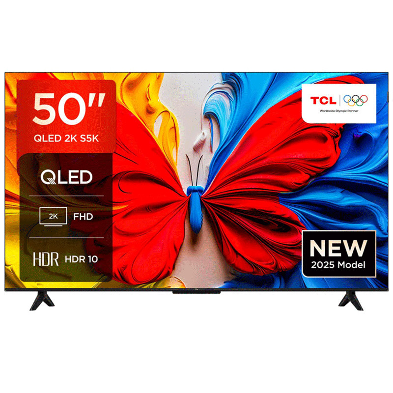 TV TCL S5K 50" QLED FHD Android Smart Tv Noir en Tunisie