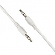 Cable Audio Jack 3,5 mm 1.5M Blanc en Tunisie