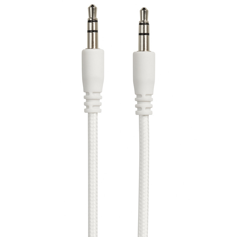 Cable Audio Jack 3,5 mm 1.5M Blanc en Tunisie