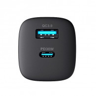 Tête Chargeur Havit HV-UC30  Double USB Type-C et USB Type-A Noir en Tunisie