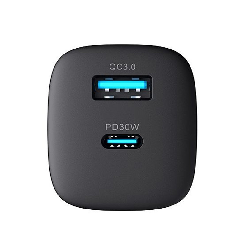 Tête Chargeur Havit HV-UC30  Double USB Type-C et USB Type-A Noir en Tunisie