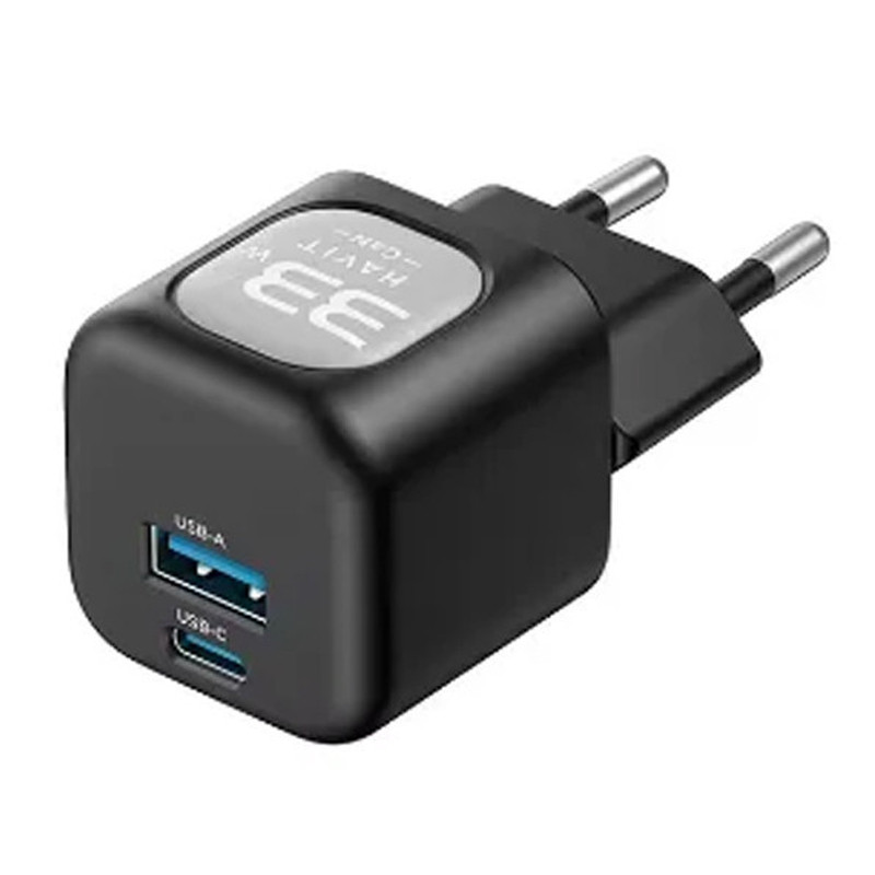 Tête Chargeur Havit HV-UC230 Charge Rapide Type C  USB Noir en Tunisie