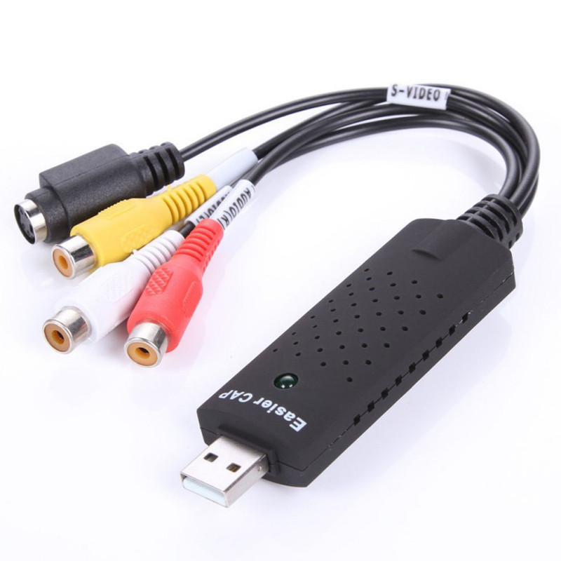 Clé D'acquisition EasyCAP Video-Audio USB + 3RCA Noir en Tunisie