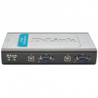 KVM Switch D-Link DKVM-4U 4 Ports Avec Câbles Intégrés