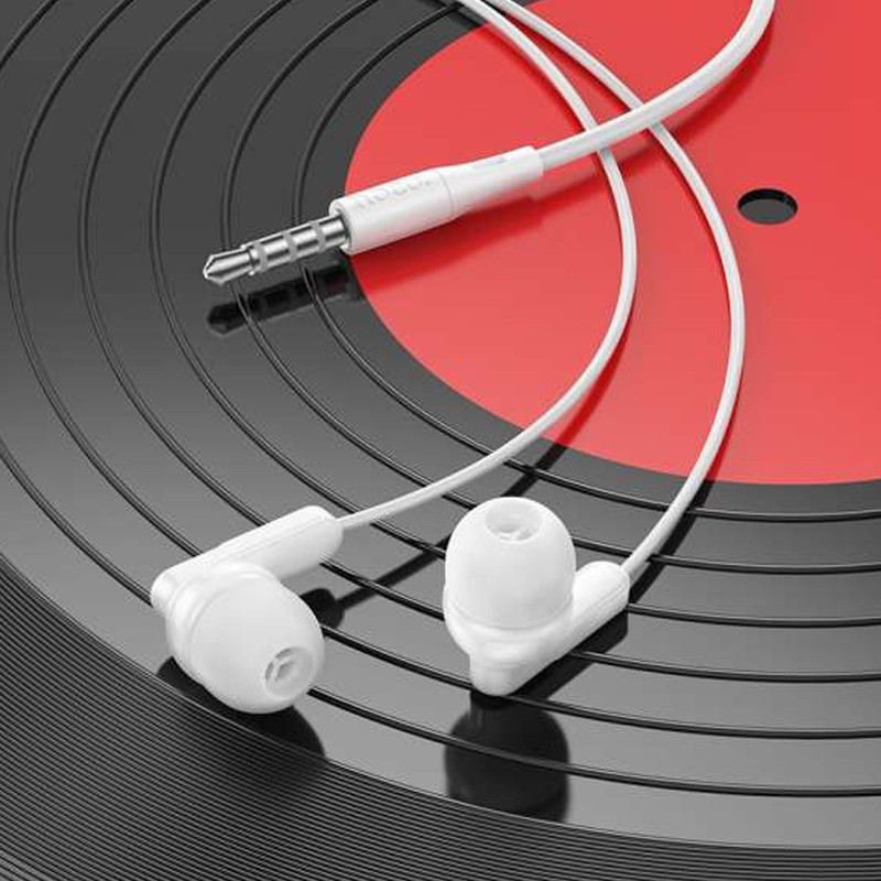 Écouteur Filaire Hoco M121 Blanc en Tunisie