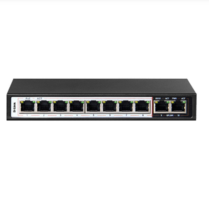 Switch D-Link DES-F1010P-E 10 Ports 10/100 mbps PoE2+ 250m En Tunisie
