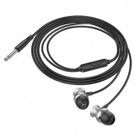 Écouteur Filaire Hoco M106 Metal Noir en Tunisie
