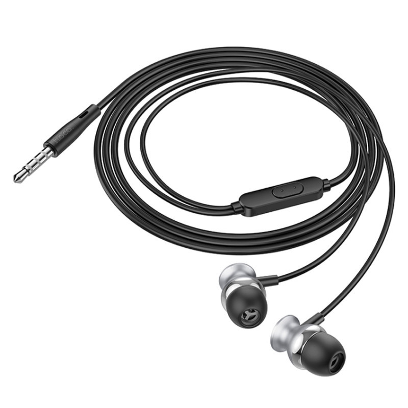 Écouteur Filaire Hoco M106 Metal Noir en Tunisie