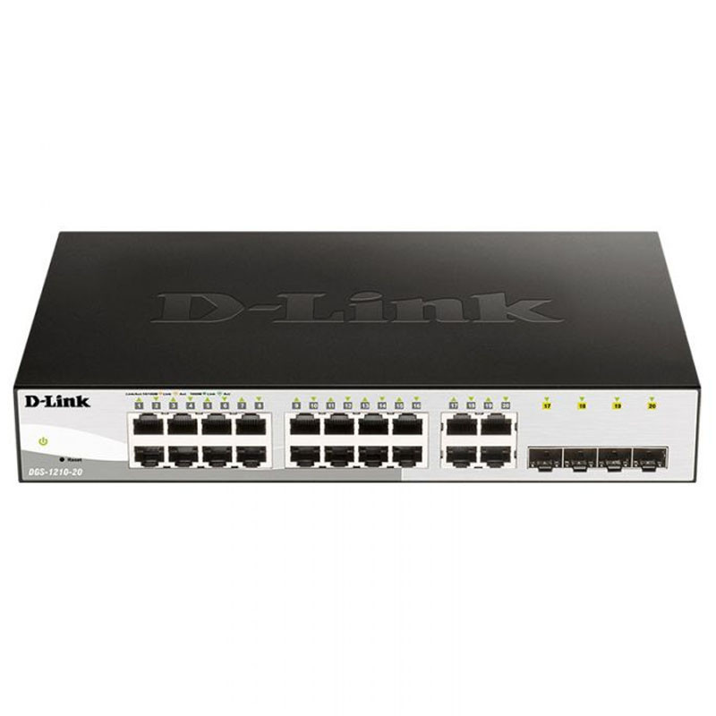 Switch administrable D-Link DGS-1210-20/E 20 ports Noir en Tunisie