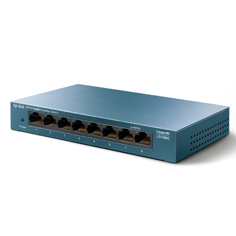 Switch Bureau Tp-Link 8 Ports Gigabit 10/100/1000 MBPS Bleu En Tunisie