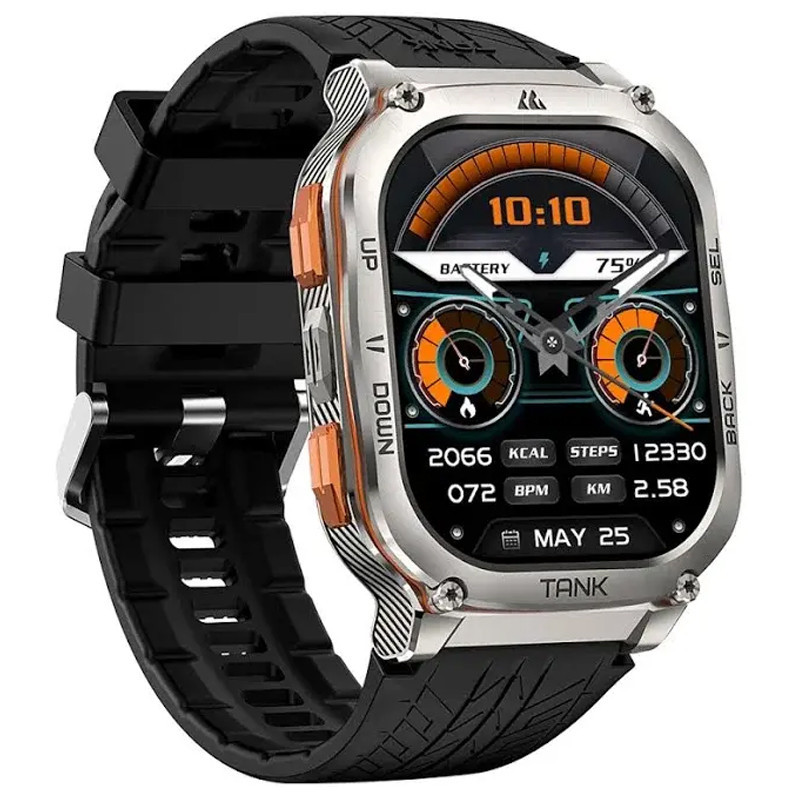 Montre Connectée Kospet Tank M3 Ultra Silver en Tunisie