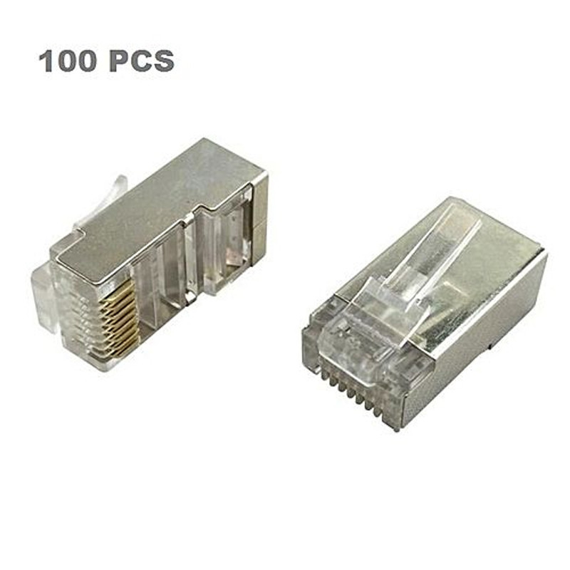 Pack De 100 Connecteurs RJ45 Métallique en Tunisie