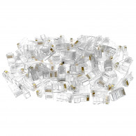Pack De 100 Connecteurs RJ45 FTP Transparent