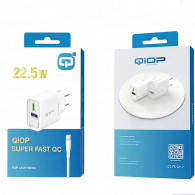 Tête Chargeur Qiop Lightning 22.5W Blanc