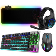 Pack Gamer Spirit Of Gamer 4En1 Clavier & Souris & Tapis de souris & Micro Casque Noir en Tunisie