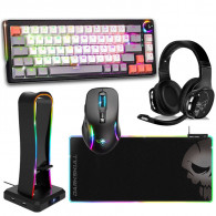 Pack Gamer Spirit Of Gamer 5En1 Clavier & Souris & Tapis de souris & Micro Casque & Support De Casque Noir en Tunisie