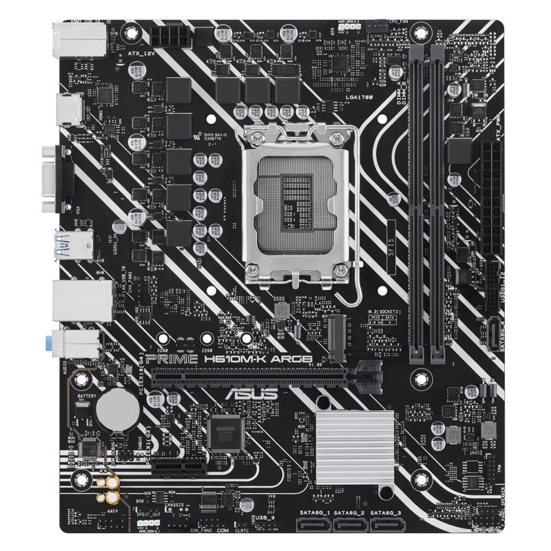 Carte Mère Asus Prime H610M-K ARGB LGA 1700 DDR5 en Tunisie