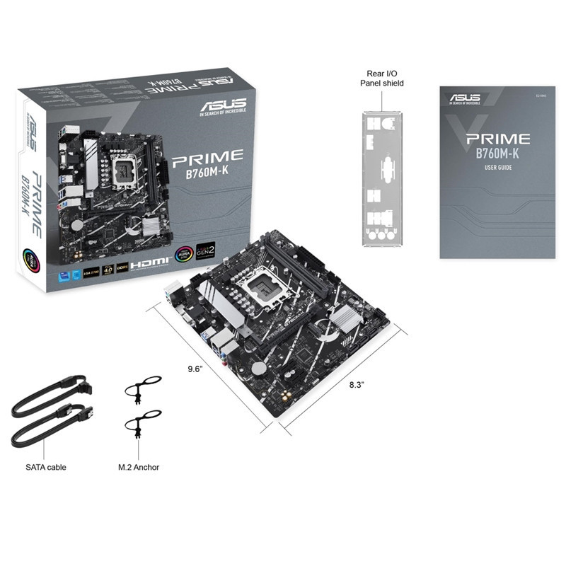 Carte Mère Asus Prime B760M-K LGA 1700 DDR5 en Tunisie