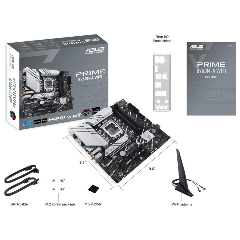 Carte Mère Asus Prime B760M-A WIFI LGA 1700 DDR5 en Tunisie
