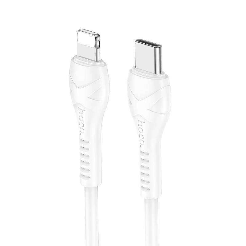 Câble Chargeur Hoco X37  Type-C Vers Lightning 27W Blanc En Tunisie