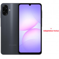 Samsung Galaxy A07 12 Go (6Go + 6Go Extensible) 128Go + Adaptateur Noir en Tunisie