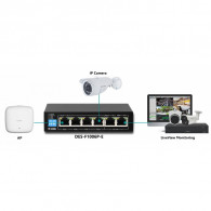 Switch D-Link DES-F1006P-E 4 Ports POE +2 Ports 10/100 MBPS Noir