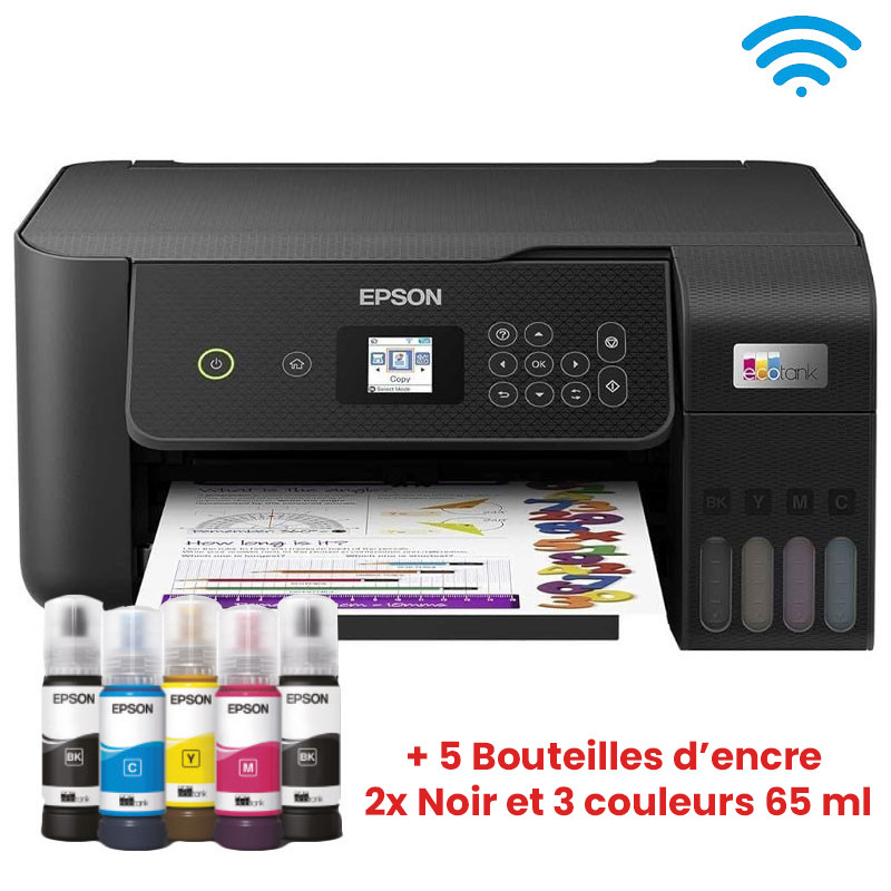 Imprimante Epson EcoTank L3260 3 En1 à Réservoir Intégré  Couleur Wifi en Tunisie