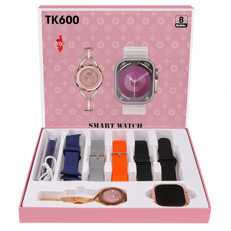 Coffret Montre Connectée TK600 + 7 Ceintures + Stylo en Tunisie