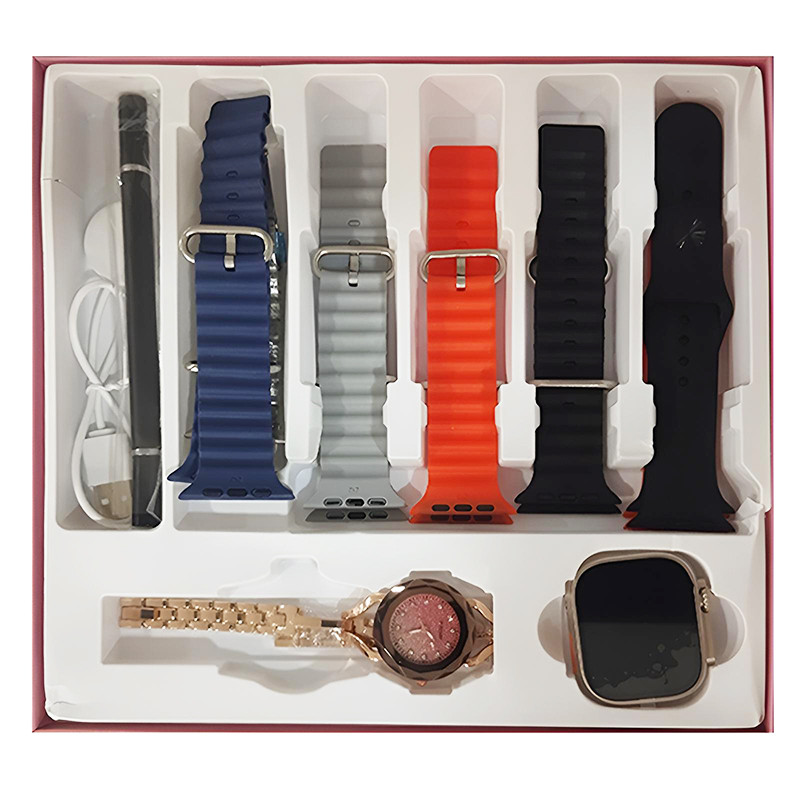 Coffret Montre Connectée TK600 + 7 Ceintures + Stylo en Tunisie