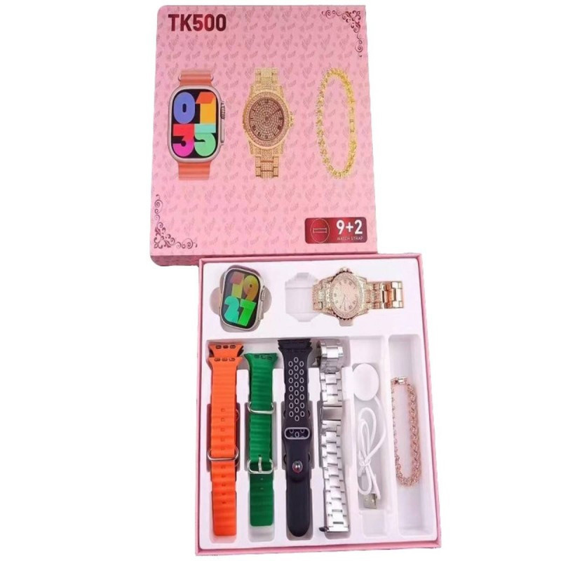 Coffret Montre Connectée TK500 + 7 Ceintures + Bracelet