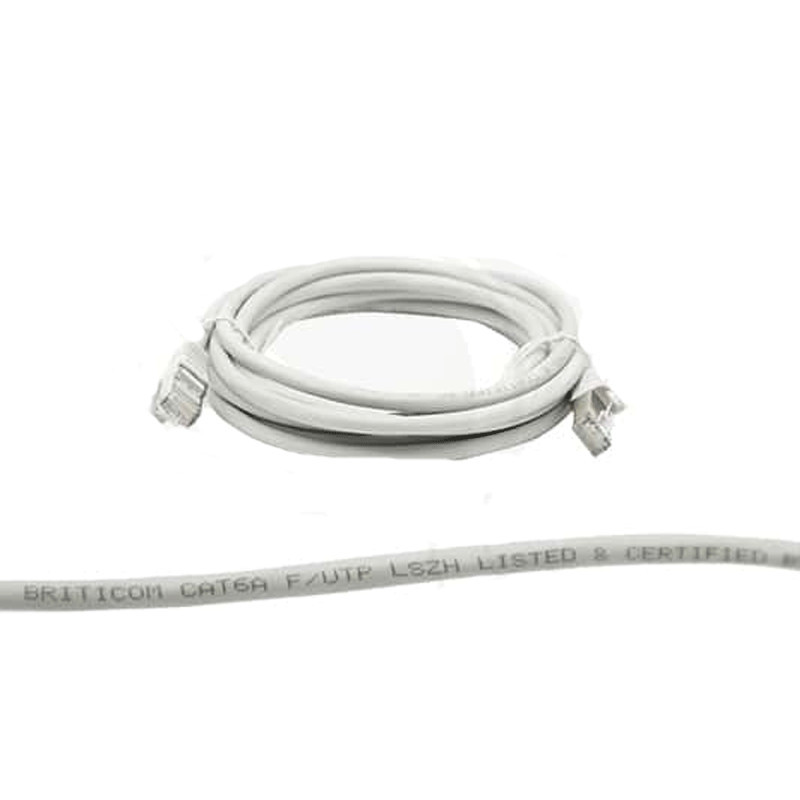Câble Réseau Briticom Cordon Platinum F-UTP CAT6A 2m Gris En Tunisie