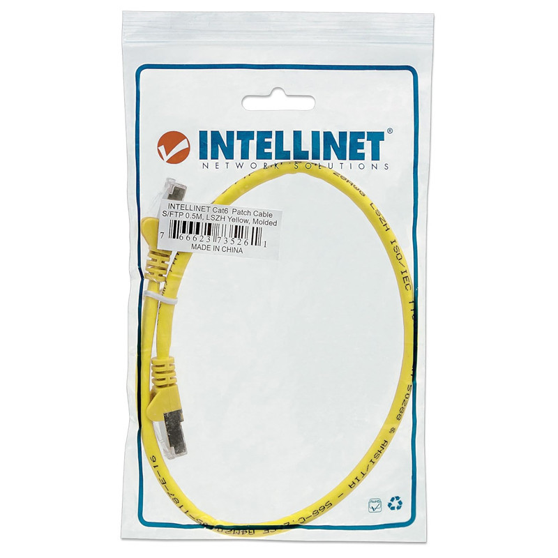 Câble Réseau Intellinet 350471 CAT6a S/FTP Jaune