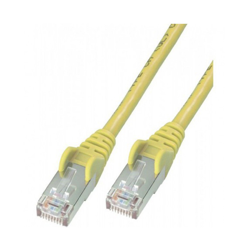 Câble réseau RJ45 CAT 5E SFTP 1M - Jaune En Tunisie