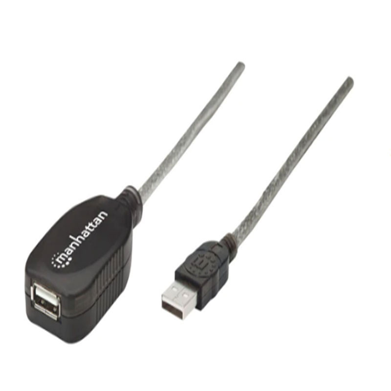 Rallonge USB Manhattan 5M Noir (519779) En Tunisie