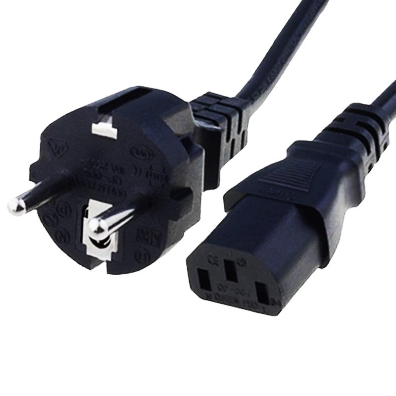 Câble Alimentation Pour Pc De Bureau Noir en Tunisie