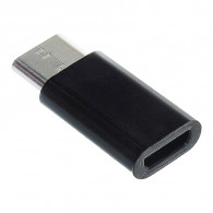 Adaptateur OTG Micro USB Vers Type-C Noir en Tunisie