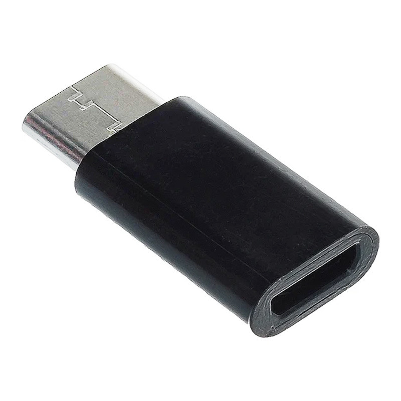 Adaptateur OTG Micro USB Vers Type-C Noir en Tunisie