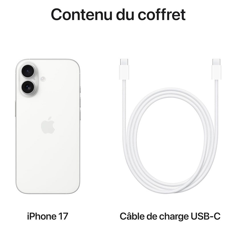 iPhone 17 256Go Blanc
