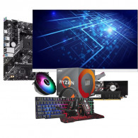 Pc De Bureau Gamer Lightgaming AMD Ryzen 5 16Go 512Go SSD GT610