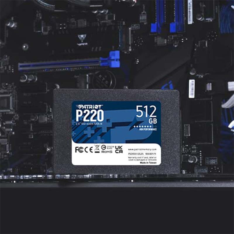Disque Dur Interne Patriot P220S512G25 SSD 512Go2.5"