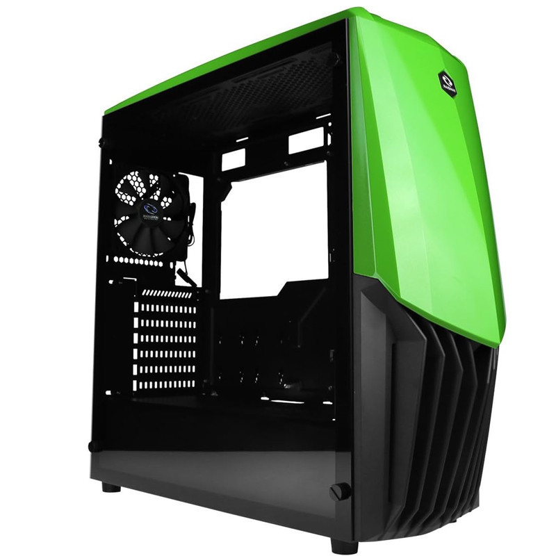 Boitier Gaming Raidmax Gama A18 TG Moyen Tour Vert En Tunisie