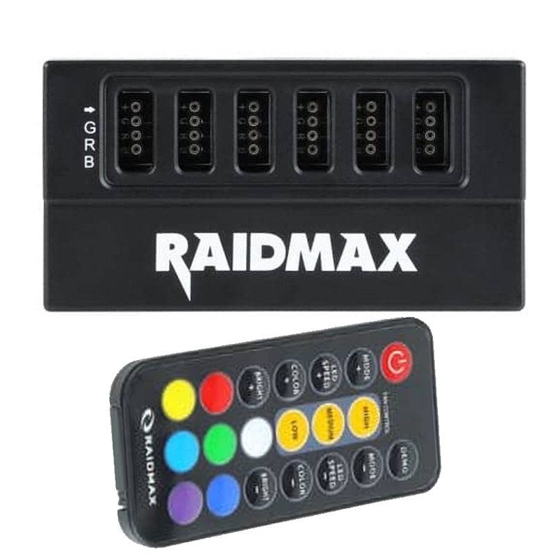 Controleur Raidmax MX-642 ARGB Noir en Tunisie