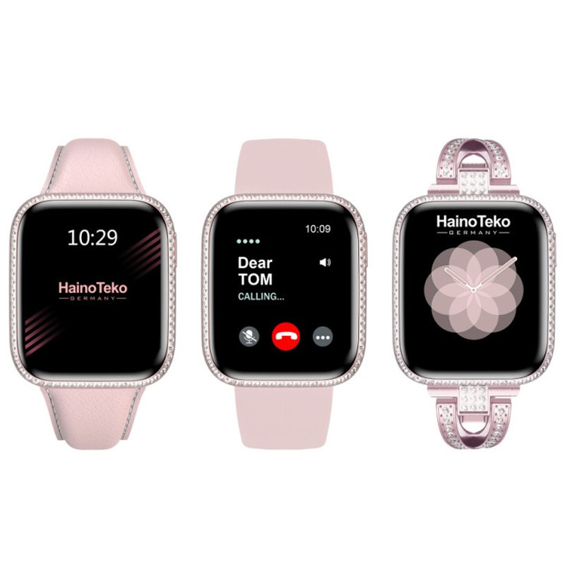 Montre Connectée Haino Teko G13 Mini + 2 Ceintures Rose Gold en Tunisie