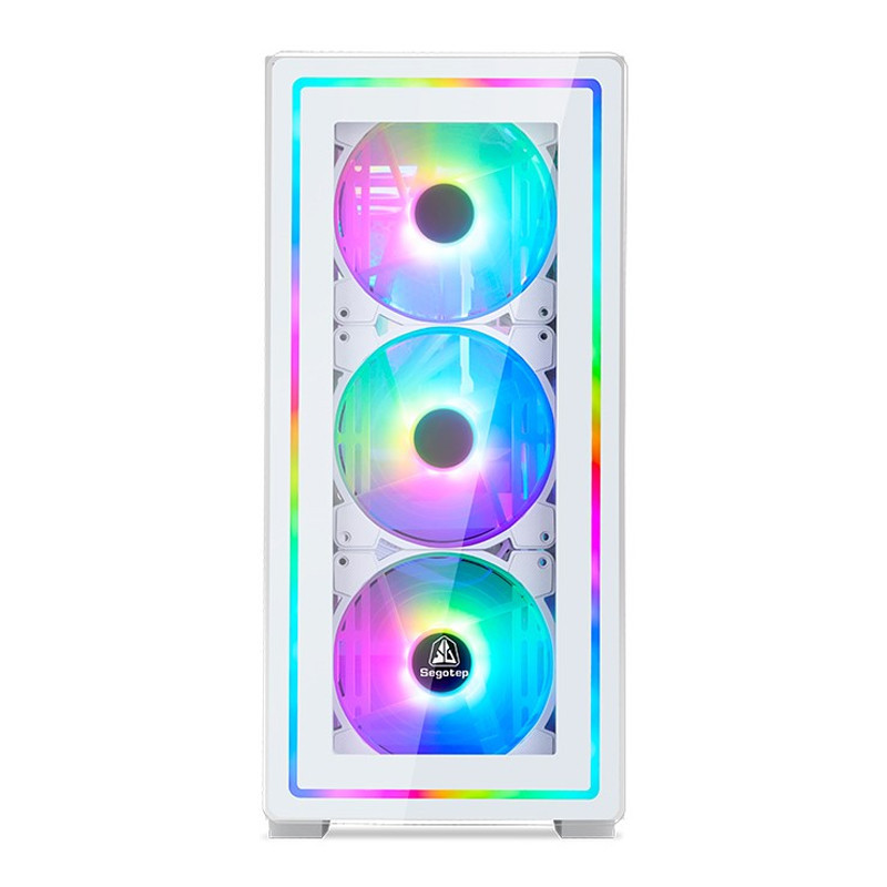 Boitier Gaming Segotep GANK-360 E-ATX Blanc En Tunisie