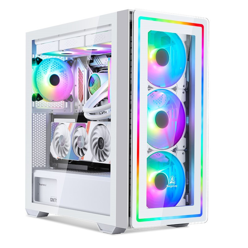 Boitier Gaming Segotep GANK-360 E-ATX Blanc