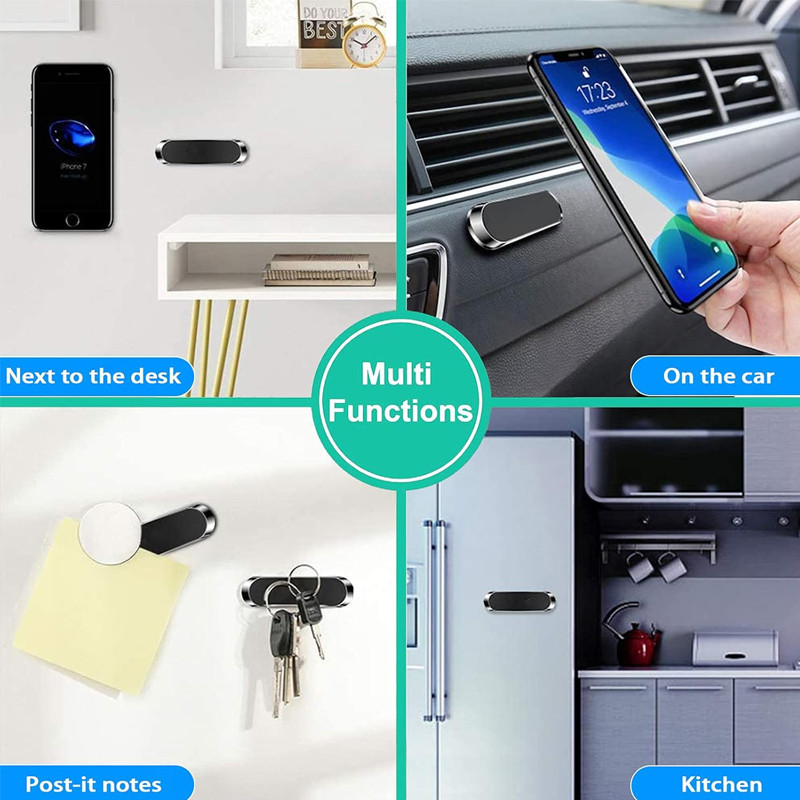 Support Voiture Magnétique Pour Smartphone Silver