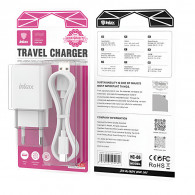 Chargeur Smartphone Inkax HC-06 Type-C 12W Blanc